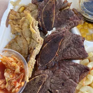 The kalbi was good the rest was junk