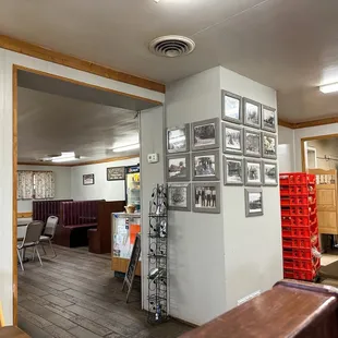 the inside of a restaurant