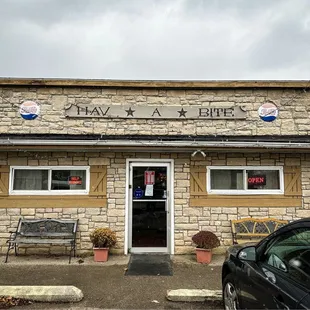 the front of a restaurant