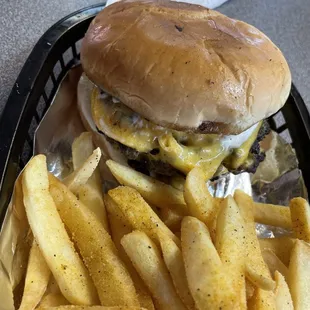 Double Burger with extra mayo