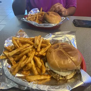 Beef Philly Cheese Steak burger bun