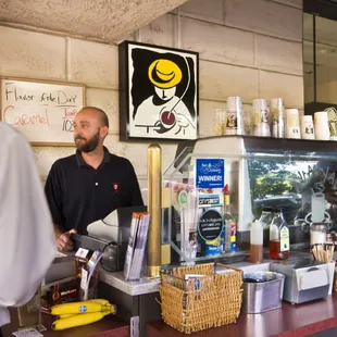 Jake, Hava Java Barista since 1994 !! Working Arizona&apos;s first coffee cart out front of the store.