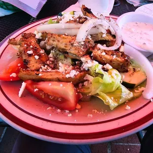 Greek Salad with Chicken