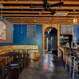 the interior of a restaurant