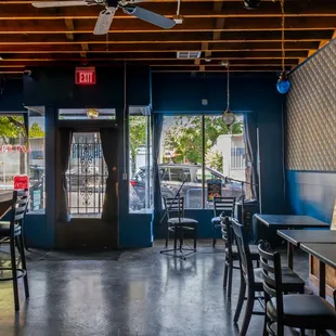 the interior of a restaurant