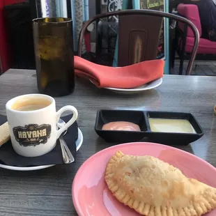 Start the day the #havana1920 way - with a Cuban coffee and ham &amp; cheese empanada at our Café!