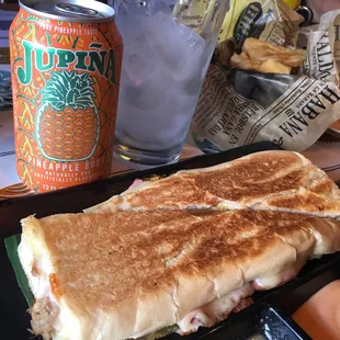 Cubano with pineapple soda