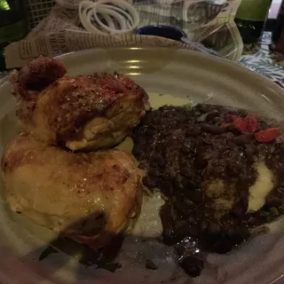 Medio Pollo al Ajillo