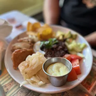 a plate of food