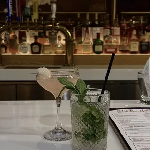 Lychee Martini and Classic Mojito - BOTH ARE AMAZING