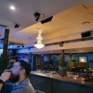 Other than the 4 people bar, not a soul.in sight.