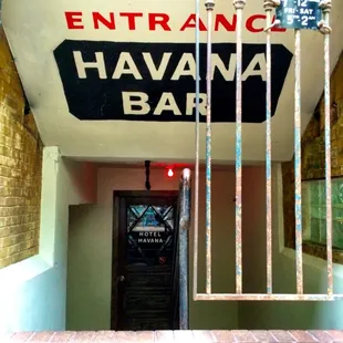 Great bar downstairs of the Havana Hotel