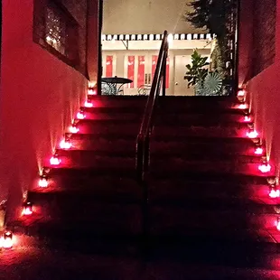 Stairs leading you down to Havana Bar