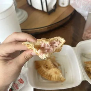 Ham and cheese empanada