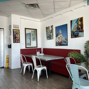 the interior of the restaurant