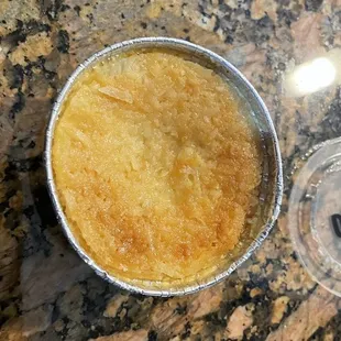 Cuban sandwich and flan