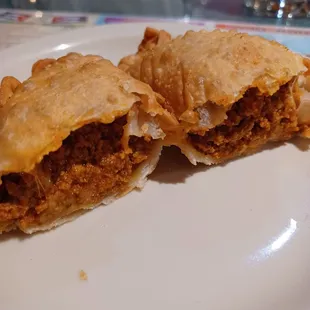 Beef empanada inside