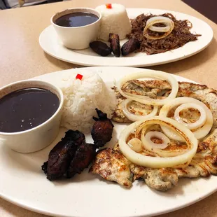 Delicious Pollo a la Plancha! And a Vaca Frita!