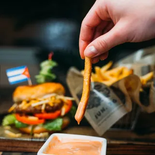 The Cuban Frita Hamburger