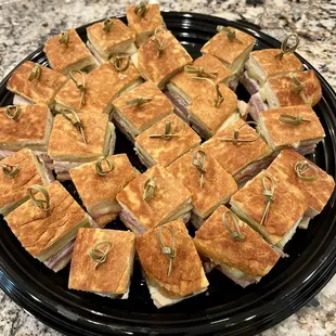 Mini Cuban sandwiches