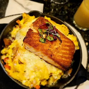 Havana Skillet with Salmon