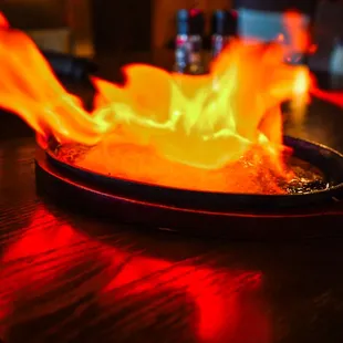 Saganaki "The Flaming Cheese"