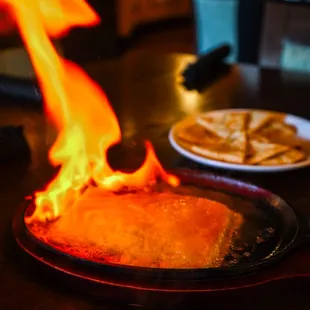 Saganaki "The Flaming Cheese"