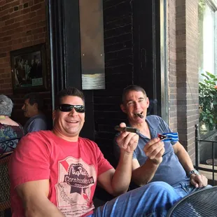 Ahhhh life is good! At the Garage. We love this place.