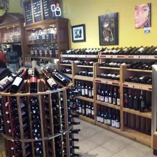 a wine store filled with bottles of wine