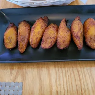 The plantains are sweet,with a nice crust. Not to sweet to perfection.