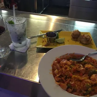 Seafood Enchilado Plate