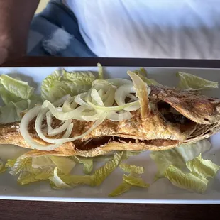 Fried snapper