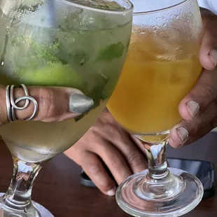 Mojito and mango juice was refreshing