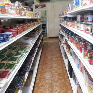 the aisles of a grocery store