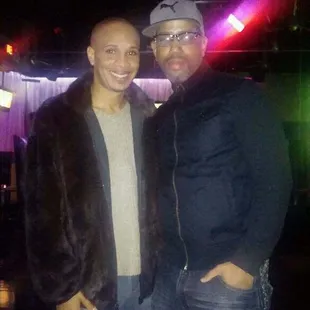 two men posing for a picture