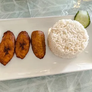 Sweet plantains and rice