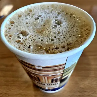 Excellent, piping hot, Cafe con Leche!