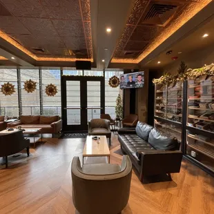 the lounge area