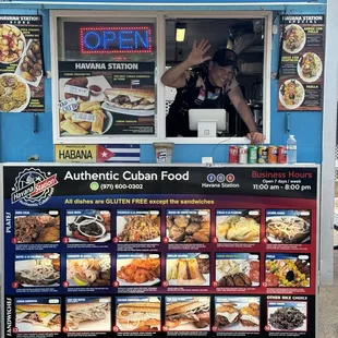 I like to introduce you to Carlos he's a server and a cook.