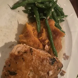 Salmon entree. Very very good.