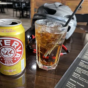 Cuban soda (think tea-7up combo sorta)