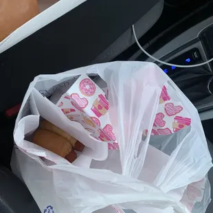 a bag full of donuts