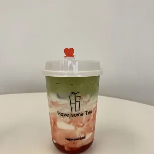 Strawberry Matcha Latte