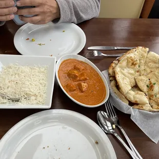 Chicken Tikka Masala with Garlic Naan