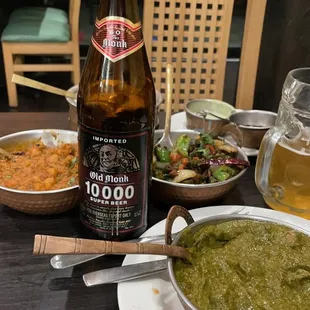 Old Monk beer...so hard to find, yea!! Then imagine the food is even better!!