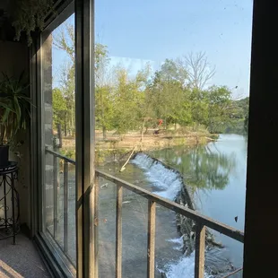 View of river from right side of restaurant.