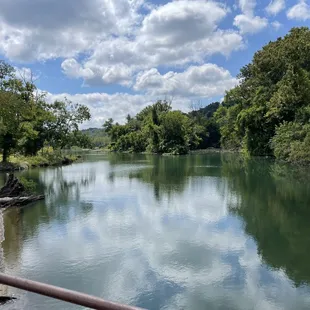 View from outside patio dining area