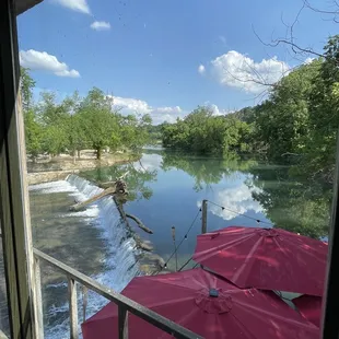 View from our table inside