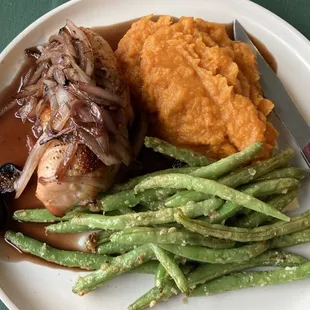 Chicken with Port &amp; Fig reduction