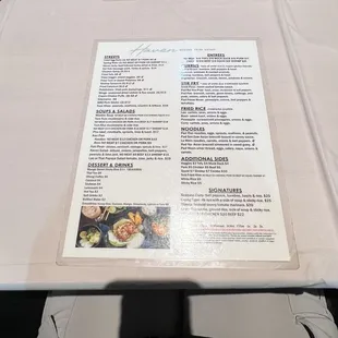 menu, sushi and sashimi